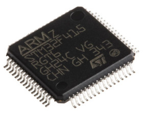 Mikrokontroler STMicroelectronics STM32F4 LQFP 64-pinowy Montaż powierzchniowy ARM Cortex M4 128 kB 32bit 100MHz RAM:32