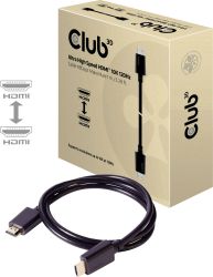 club3D HDMI kabel Wtyczka HDMI-A, Wtyczka HDMI-A 1.00 m czarny CAC-1371 10K UHD, 8K UHD Kabel HDMI