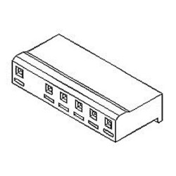Obudowa złącza 2-pinowe -rzędowe raster: 5.08mm Molex Żeński 5198