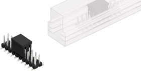 Pin header, 20 pole, pitch 2.54 mm, angled, black, SLLP6SMD05120ZBSMPS