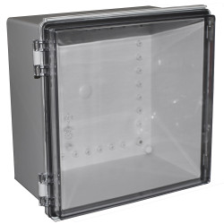 Obudowa ogólnego użytku ABS szerokość zew. 300 mm długość zew. 300 mm wys. zew. 180 mm CAMDENBOSS IP67 Szary