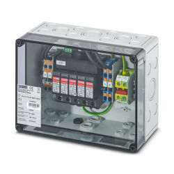 Ochronnik przepięciowy, 40kA, 3.7kV, montaż Szyna DIN Solarline, Phoenix Contact SOL-SC-1ST-0-DC