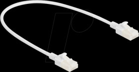 80357 Patch cable Cat.6a U/UTP Slim 0.3 m white