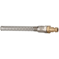 Nipple, L 120 mm, 35 bar, brass, for hose, 107157