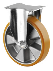 Koło samonastawne średnica kabla 200mm Płyta Tente 600kg wysokość całkowita 240mm