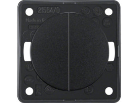 Integro Flow Wyłącznik wieloklawiszowy przyciskowy czarny 936752510 HAGER