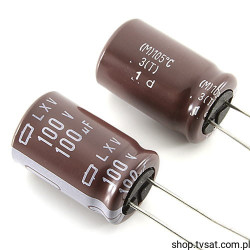 LXV101ELL101M 100uF 100V Electrolytic RADIAL NIPPONCHEM