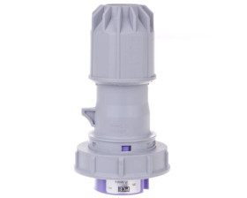 Wtyczka przenośna 16A 2P 24V fioletowa IP67 TWIST 0622v