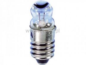 Żarówka soczewkowa, 9x25 mm, E10, 2,4 V, 0,3 A