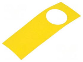 Tabliczka opisowa 45 150x38mm plastik Korpus żółty 45-561.1400