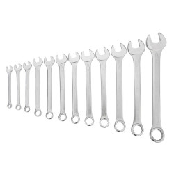 Klucze płasko-oczkowe 6-22mm zestaw 12 sztuk + etui z wymiarami 09-752 NEO TOOLS