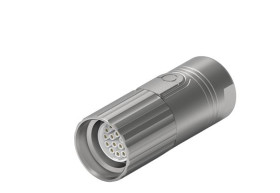 Złącze wielostykowe przemysłowe 17-pinowe Montaż na kablu Wtyczka TE Connectivity