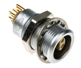 Złącze okrągłe 4-pinowe 10 mm Panel Gniazdo LEMO Żeńskie IP50 0S