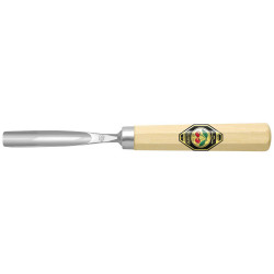 Kirschen 3219010 Groove Cutting Chisel Curved with Octagonal Handle