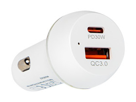 LAD.SAMOCHODOWA GNIAZDO USB+USB C