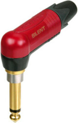 6.3 mm jack plug, 2 pole (mono), solder connection, POM, NP2RX-AU-SILENT