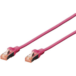 Digitus DK-1644-020/MG RJ45 Network cable CAT 6 S/FTP 2m Magenta Halogen-free