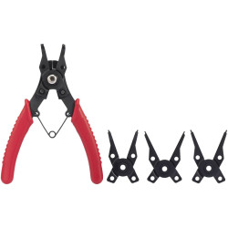 Toolcraft TO-6679764 Circlip Pliers 10-50mm 90&#xB0; Tip Replaceable Heads