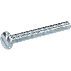 R-TECH 337188 Slotted Pan Head Machine Screws BZP M5 40mm - Pack Of 100