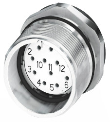 Złącze wielostykowe przemysłowe 16-pinowe M23 Montaż w przegrodzie Gniazdo Phoenix Contact