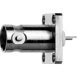 Teleg&#xE4;rtner 100023397 BNC Connector Sleeve Socket 50 &#x3A9; bayonet 1pc