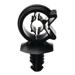 Zacisk kablowy 7.6mm 33.43 x 18.26 x 18.55mm materiał: Nylon 66 Czarny Spinka do kabli +150°C