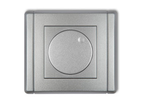 FLEXI Elektroniczny regulator oświetlenia przyciskowo-obrotowy srebrny metalik 7FRO-1 KARLIK