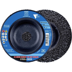 PFERD 64195126 CC-GRIND robust Grinding Disc for steel/INOX 125 mm
