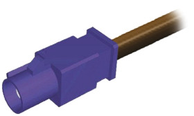 Kabel koncentryczny złącze A SMBA długość 500mm typ kabla RG174 Z zakończeniem