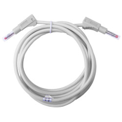 Mueller BU-2323-10-79-9 Test Lead 4mm Jack 2m White Silicone 10AWG