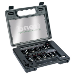 Trend SET/SS8X1/4TC SS8TC 1/4in TCT Router Bit Starter Set, 12 Piece