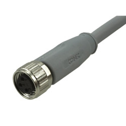 Złącze M8-3p 3 tory proste 3m (z przew.3m) do czujnika IP67