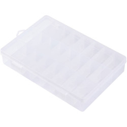 TRU COMPONENTS TC-13446160 Assortment box 24 compartments 210x140x38 mm