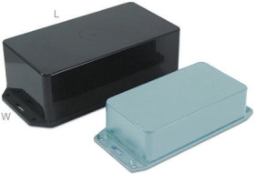 Obudowa ABS szerokość zew. 62 mm długość zew. 132 mm wys. zew. 31 mm CAMDENBOSS IP65 Czarny