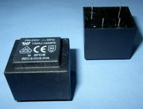 V30AJ-15A9P7 9V/2,0VA TRAFO PCB
