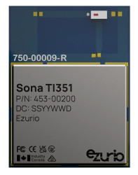 Moduł WiFi 453-00200C, WPA, WPA2, WPA3, PCM, SDIO, UART, 3.3V dc, Ezurio
