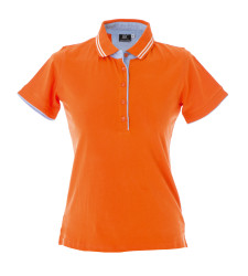 RODI LADY ORANGE POLO IN JERSEY