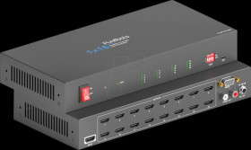 PT-SP-HD116DA 4K HDMI splitter 1x16, downscaler, audio de-embedding