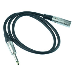 1M 6.35mm Mono Plug to XLR Male Plug Lead