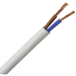 Kopp 151505841 Flexible Cable 2x0.75 mm&#xB2; White 5m H03VV-F