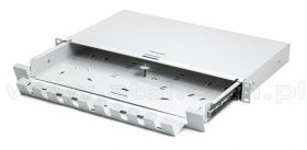 Szuflada zapasu kabla 19", 1U, wysuwana