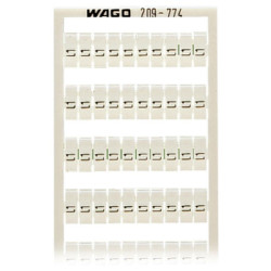 WAGO 209-774 WSB Quick Marker Vertical (L1) 100ea White