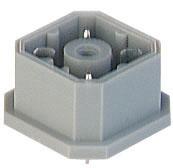 G30A3M, wtyk 3+PE, do obudów przyłącze lutowane, szary, Hirschmann, G 30 A 3 M, 931 700-106, 931700106