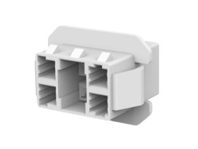 Obudowa 6-pinowe Glow Wire Power Double Lock raster: 6.6 mm 2-rzędowe TE Connectivity Panel30 V