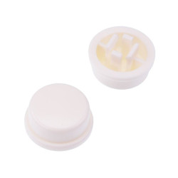 U5557 Ivory 13mm Round Tactile Switch Cap for PHAP5-50 APEM