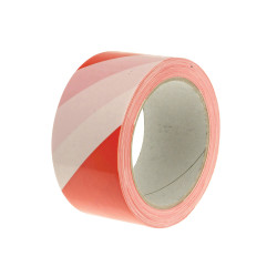 Faithfull 06025033RW Economy Self-Adhesive Hazard&#xA0;Tape&#xA0;Red/White 50mm x 33m