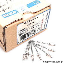 01010003208 3.2x8mm Aluminium Rivet RIVET BRALO
