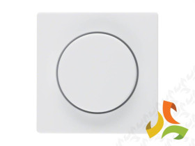 BERKER Q.1/Q.3/Q.7 Płytka czołowa z pokrętłem do ściemniacza obrotowego biały aksamit 11376089 HAGER