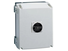 Rozłącznik izolacyjny 3P 125A w obudowie z tworzywa, pokrętło czarne GAZ125B