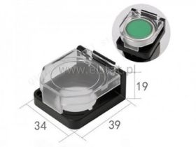 Osłona do przeł. fi= 22mm h=19mm ; prostokątna